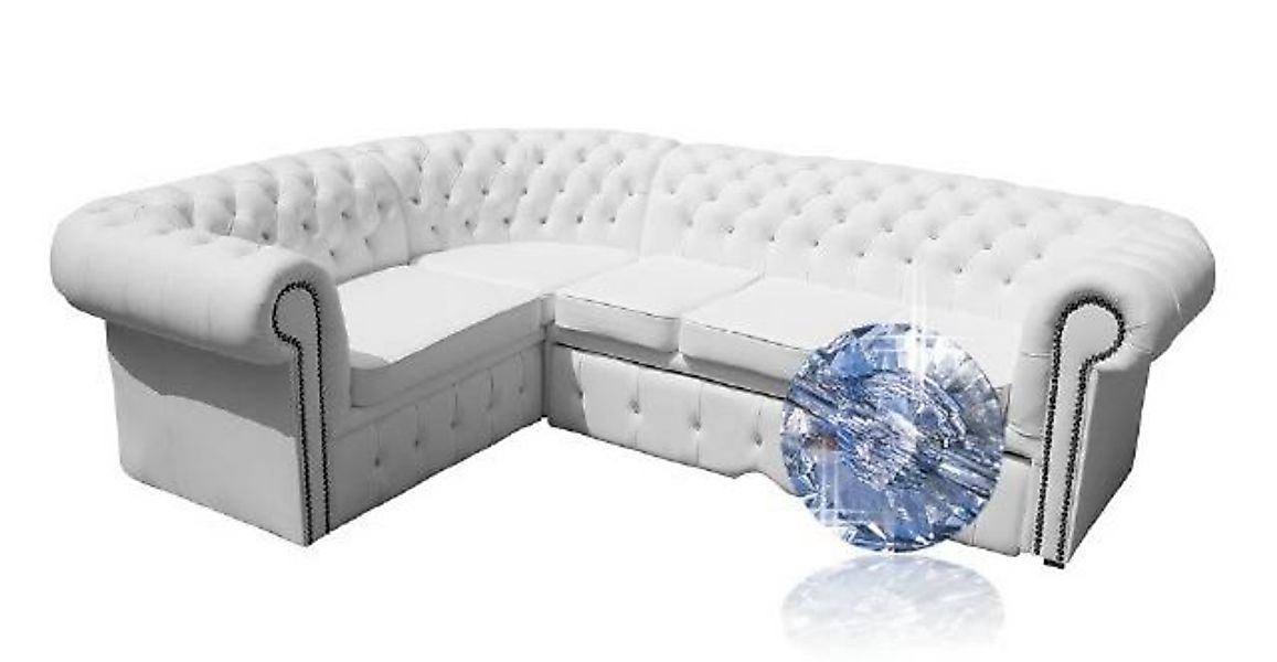 JVmoebel Ecksofa Chesterfield Ledercouch Eck Sofa Polster Sitz Couch Leder günstig online kaufen