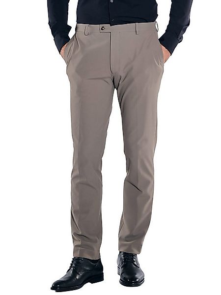 emilio adani Anzughose Herren Anzug-Hose aus italienischem Garn, Braunbeige günstig online kaufen