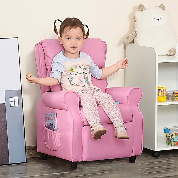 HOMCOM Verstellbares Kindersofa mit Fußstütze, gemütlicher Kindersessel für günstig online kaufen
