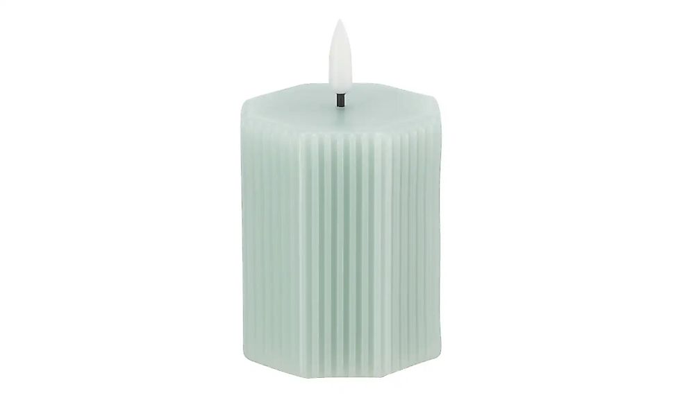 HOME STORY LED Kerze   ¦ blau ¦ Wachs,Kunststoff ¦ Maße (cm): H: 11  Ø: 6 A günstig online kaufen