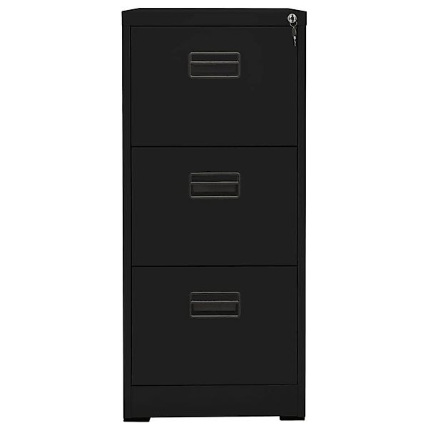 vidaXL Aktenschrank Aktenschrank Schwarz 46x62x102,5 cm günstig online kaufen