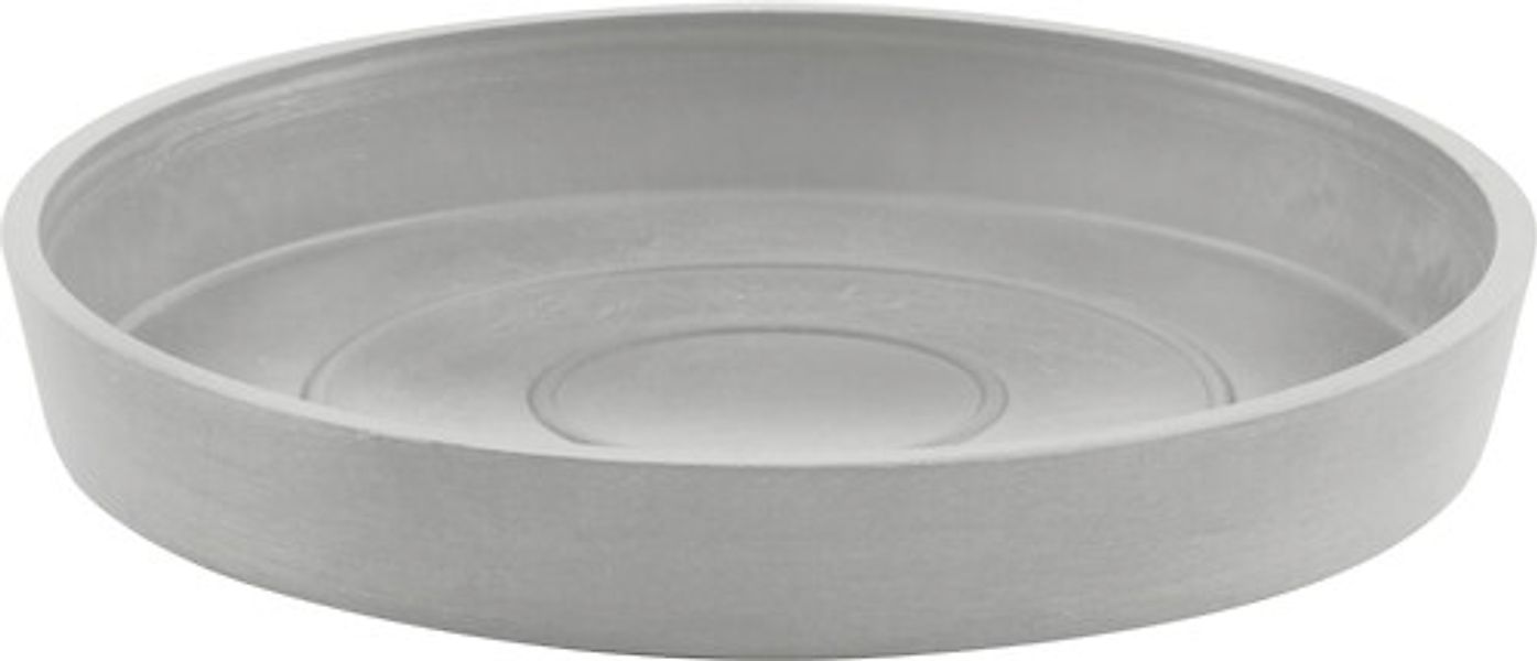 ECOPOTS Blumentopfuntersetzer »ROUND SAUCER White Grey« BxTxH: 18x18x2,5 cm günstig online kaufen
