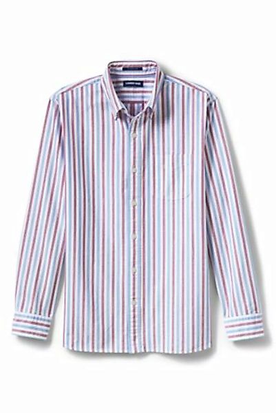 Langarm-Oxfordhemd, Classic Fit, Herren, Größe: XL Normal, Lila, Baumwolle, günstig online kaufen