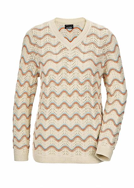 GOLDNER Rundhalspullover "Eleganter Ajour-Pullover" günstig online kaufen