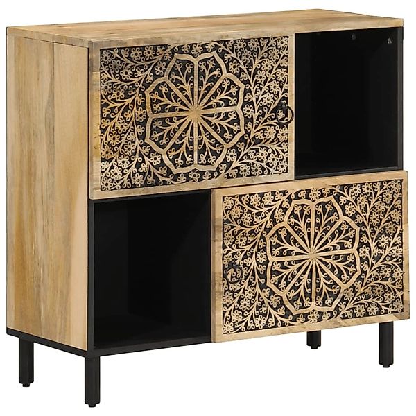 vidaXL Beistellschrank 80x33x75 cm Massivholz Mango 358239 günstig online kaufen