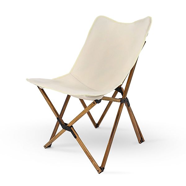 deluxe4home Klappstuhl Campingstuhl in Creme I günstig online kaufen