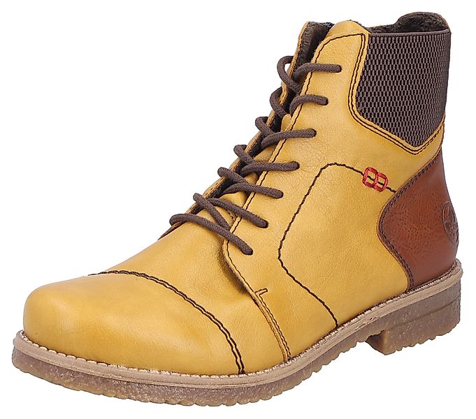 Rieker Schnürstiefelette Schnürboots, Herbststiefelette, Blockabsatz, mit günstig online kaufen