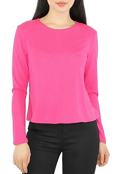 dy_mode Langarmshirt Damen Rundhals Shirt – günstig online kaufen