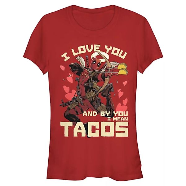 Marvel - Deadpool - Deadpool Taco Love - Valentinstag - Frauen T-Shirt günstig online kaufen