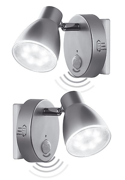 TRANGO LED Steckdosenleuchte, 2er Set 2635-024 günstig online kaufen