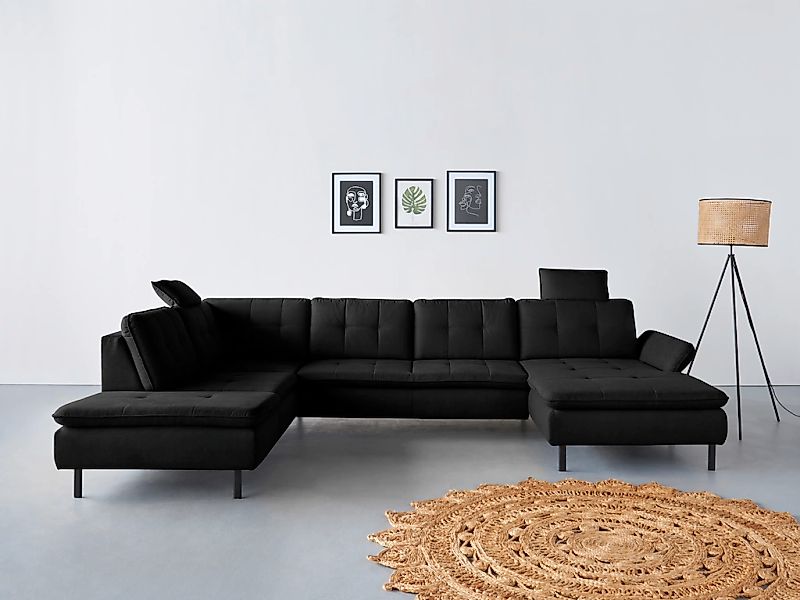 Home affaire "Birkholm U-Form" Armlehnverstellung, auch in Easy Clean Bezug günstig online kaufen