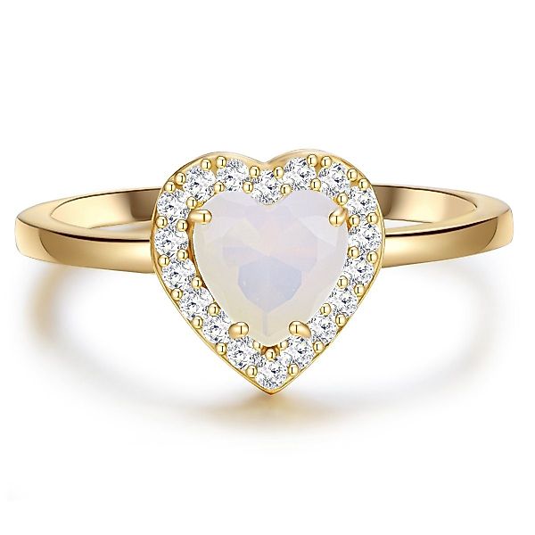Glanzstücke München Silberring gelbgold, Ring Sterling günstig online kaufen