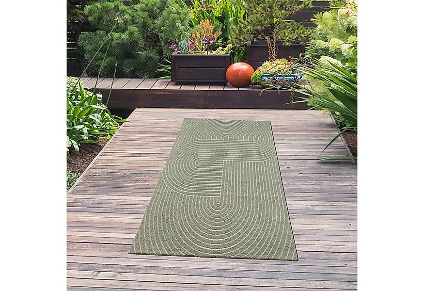 TeppichHome24 Teppich Moderner In- und Outdoor Teppich mit Bogen Muster in günstig online kaufen