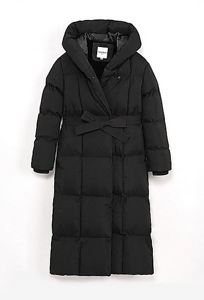 Copperose Winterjacke Damen Puffer Jacke Lang mit Kapuze & Gürtel, Winter M günstig online kaufen