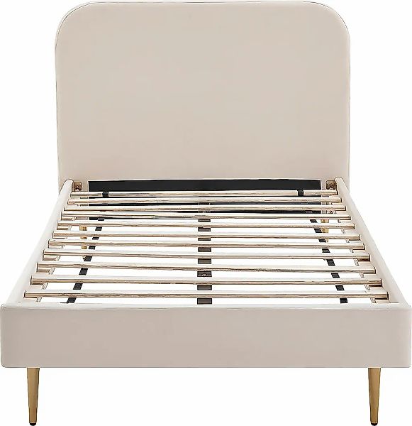 SalesFever Polsterbett "Komfortables Bett für erholsamen Schlaf" Chrombeine günstig online kaufen