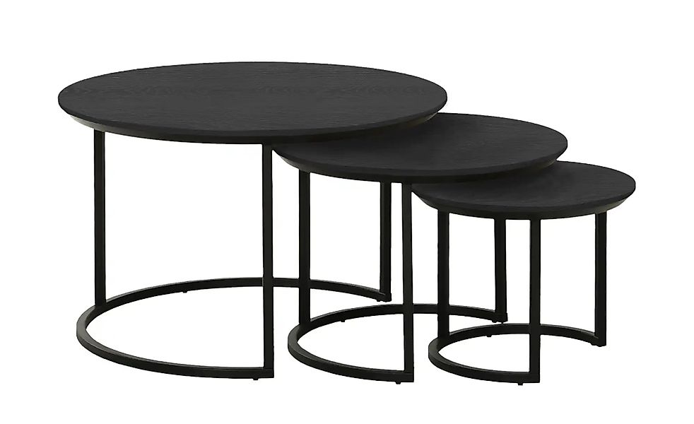 uno Couchtisch 3er Set  Dover ¦ schwarz ¦ Maße (cm): H: 50,5  Ø: 80 Tische günstig online kaufen