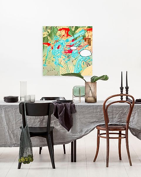 Komar Leinwandbild "Peace - Größe 60 x 60 cm" Natur 1 Stk. tlg. Keilrahmenb günstig online kaufen