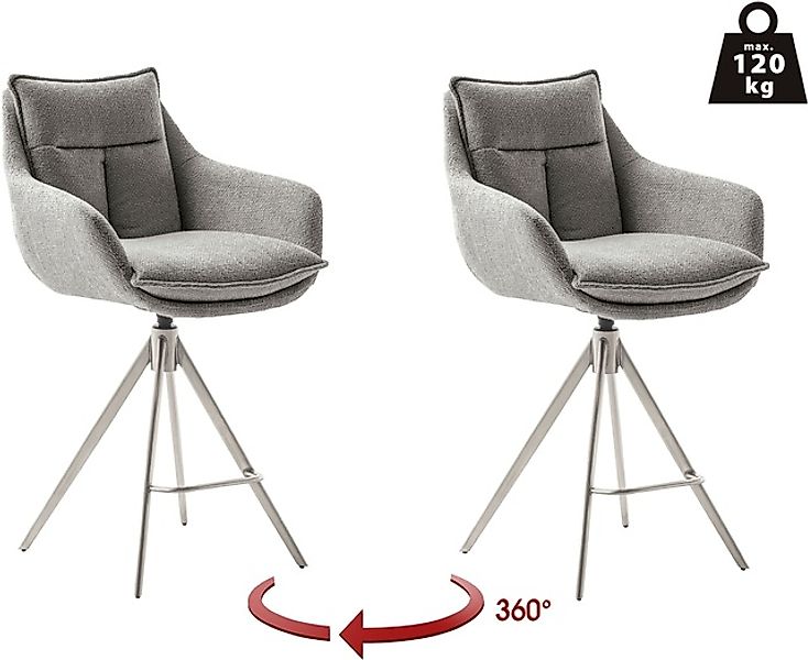 MCA furniture Bistrostuhl »Parker Tresenstuhl mit Armlehnen Tresenhocker«, günstig online kaufen