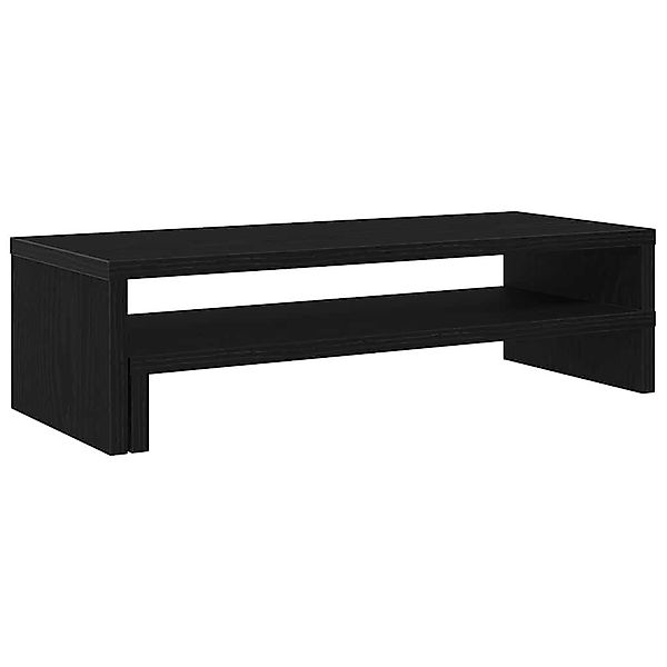 vidaXL Computertisch Monitorständer Schwarz Eichen-Optik 54x22x15 günstig online kaufen