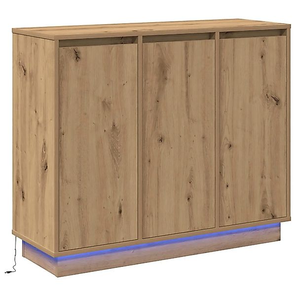 vidaXL LED-Sideboard Artisan-Eiche 90 x 32 x 75 cm Holzwerkstoff 869681 günstig online kaufen
