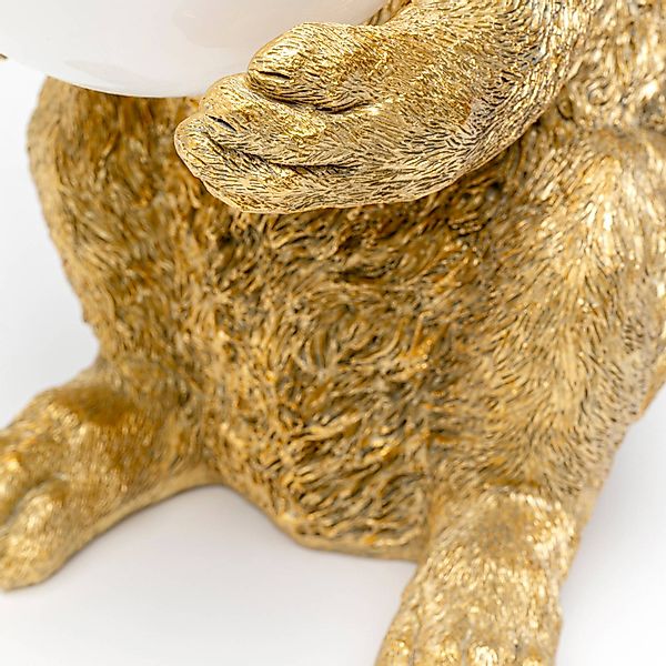 KARE Tischleuchte Sweet Rabbit, goldfarben, 15 cm hoch, E27 günstig online kaufen
