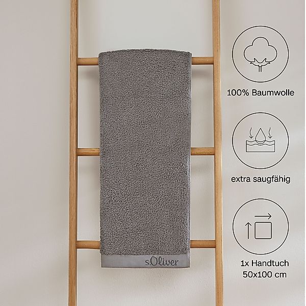 s.Oliver Handtuch "s.Oliver, Premium Qualität, 600 gr/m², auch als Sets erh günstig online kaufen