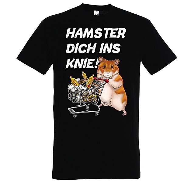 Youth Designz Print-Shirt HAMSTER DICH INS KNIE Herren T-Shirt mit lustigem günstig online kaufen