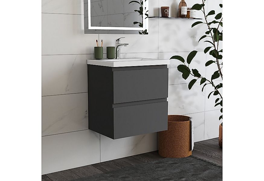 duschspa Waschtisch Waschbecken mit Unterschrank Badschrank Waschplatz Badm günstig online kaufen