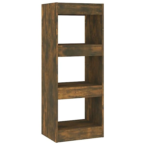 vidaXL Bücherregal/Raumteiler Räuchereiche 40x30x103 cm Holzwerkstoff 81358 günstig online kaufen
