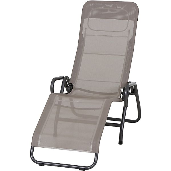 Siena Garden Kippliege Bito Braun 139x72x118 cm günstig online kaufen