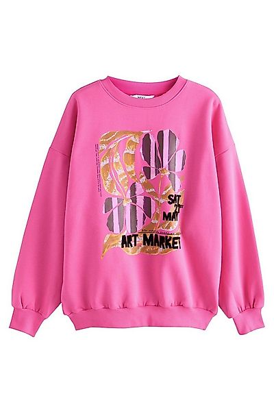 Next Sweater Langarm-Sweatshirt mit Rundhals, Obst-Grafik (1-tlg) günstig online kaufen