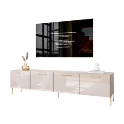 ALLHOUSE24 TV-Schrank LOGANTE 200 KASCHMIR Hochglanz günstig online kaufen