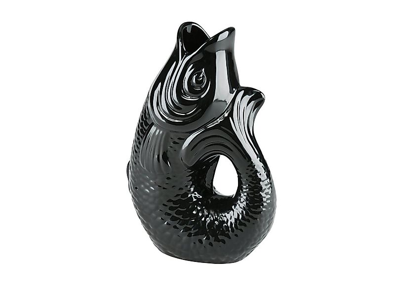 Giftcompany Dekovase Monsieur Carafon Vase / Karaffe Fisch S schwarz 1,2l ( günstig online kaufen