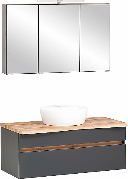 welltime Badmöbel-Set "Lienz" Spiegelschrank und Waschtisch, 2 Stk. tlg. günstig online kaufen