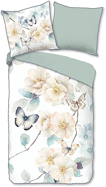 Descanso Wendebettwäsche "Adiwanya" 3 Stk. Satin, Reißverschluss, Paspel, B günstig online kaufen