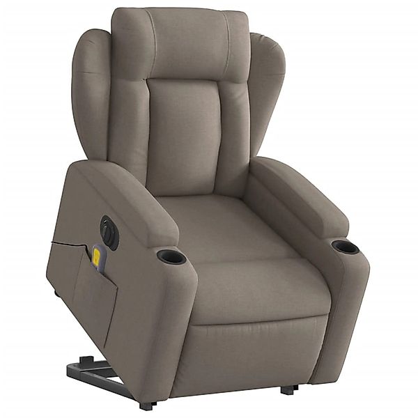 vidaXL Elektrischer Massagesessel mit Aufstehhilfe Taupe Stoff Modell 6 günstig online kaufen