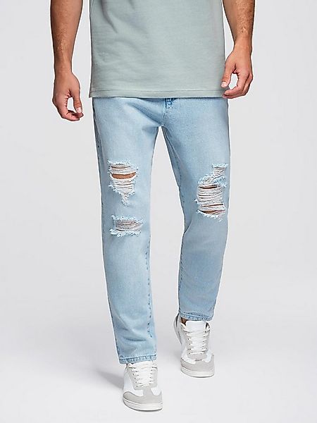 OMBRE Destroyed-Jeans Herrenjeans CARROT FIT mit Waschung – günstig online kaufen