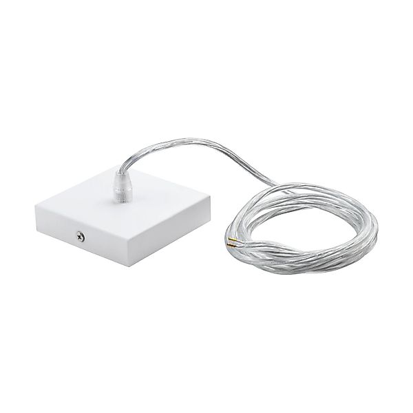 EGLO Baldachin  SALOBRENA 1 Zubehör Weiß transp. Kabel L 2000mm günstig online kaufen