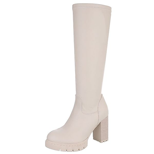 Ital-Design Elegante hohe Stiefel mit Blockabsatz günstig online kaufen