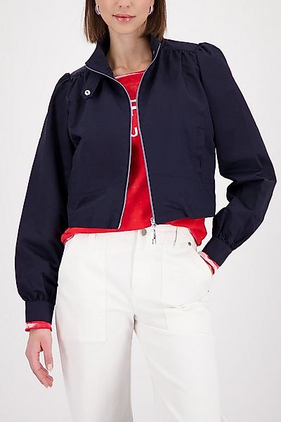 Monari Kurzjacke Nylon Stehkragen, Regular Fit, Kräuselung an der Schulter günstig online kaufen