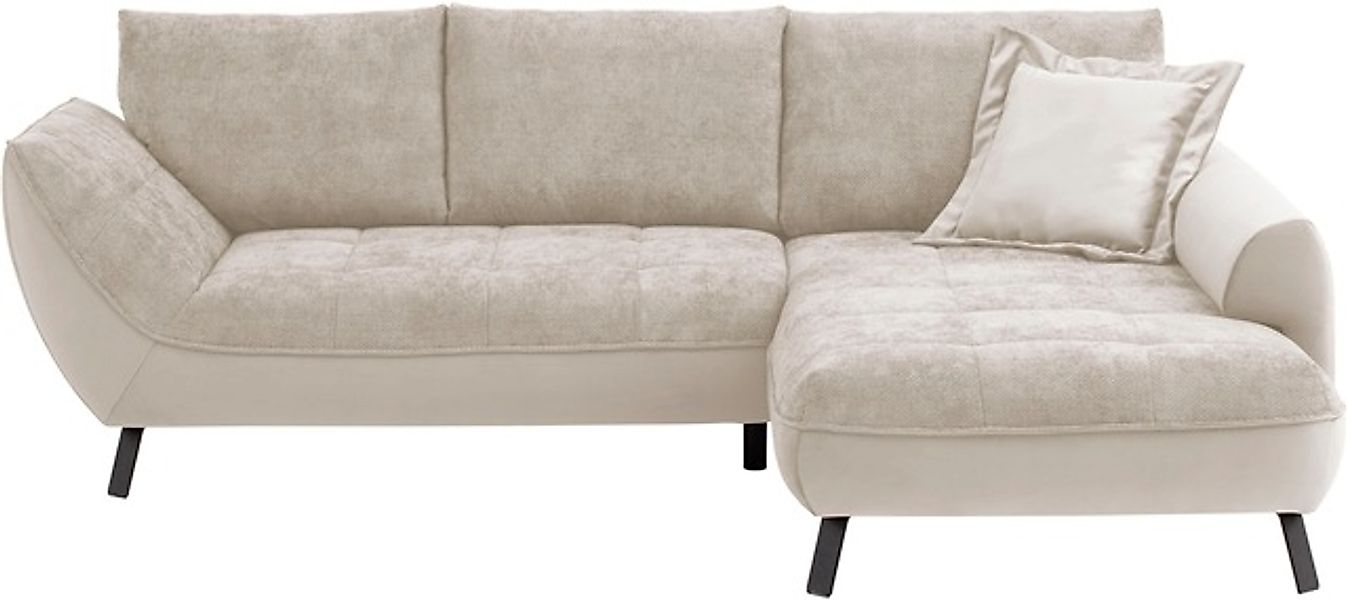exxpo - sofa fashion Ecksofa »Bellinii, Materialmix, Strukturbezug und pfle günstig online kaufen