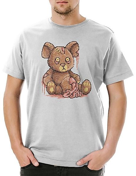 Urban Backwoods Print-Shirt Urban Backwoods Pixel Zombie Teddy Herren T-Shi günstig online kaufen