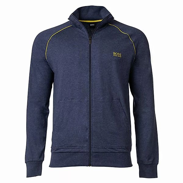 HUGO BOSS Herren Sweat-Jacke - Reißverschluss, Loungewear Blau (Medium Blue günstig online kaufen