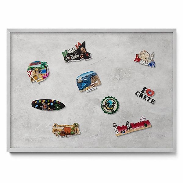 Tulup Magnettafel Magnetpinnwand Metall für Urlaubsmagnete Betonwandstruktu günstig online kaufen