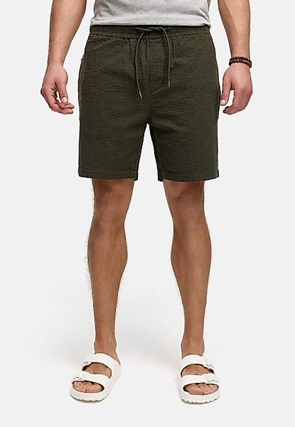 Indicode Chinoshorts INAlizzo aus Seersucker-Material für günstig online kaufen