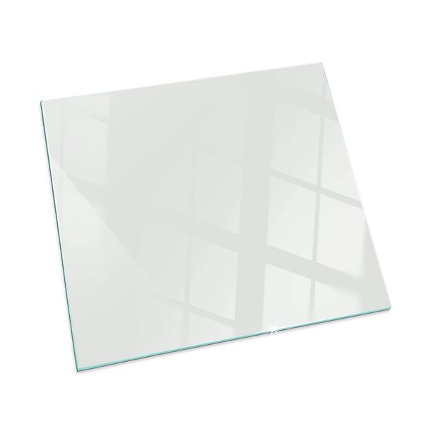 Tulup Glasplatte für Kamin Grau Glasplatte unter Kaminöfen Quadrat 60x60 cm günstig online kaufen