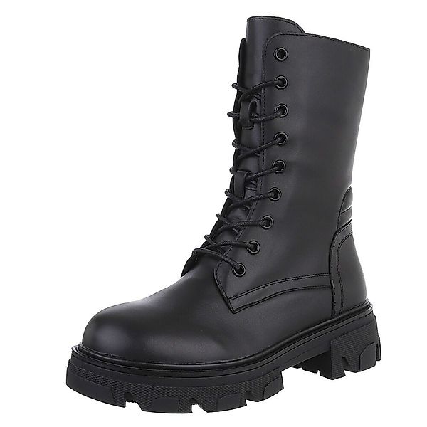 Ital-Design Damen-Freizeitschnürschuhe aus echtem Leder Schnürstiefelette günstig online kaufen