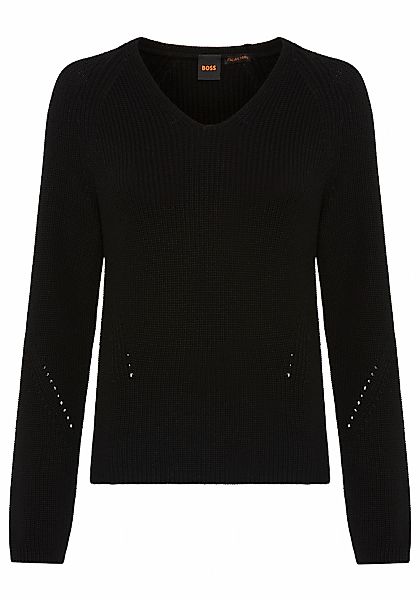 BOSS ORANGE Strickpullover "Fardellina Premium Damenmode" aus reiner Baumwo günstig online kaufen