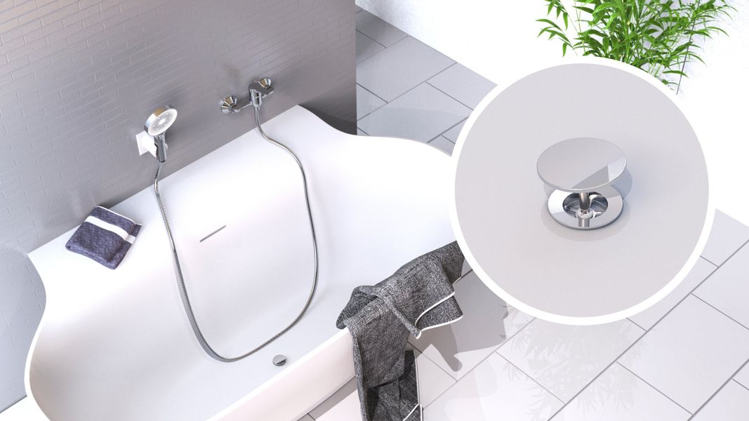 Kirchhoff Badewannenstöpsel, Ø 7 cm, universal, günstig online kaufen