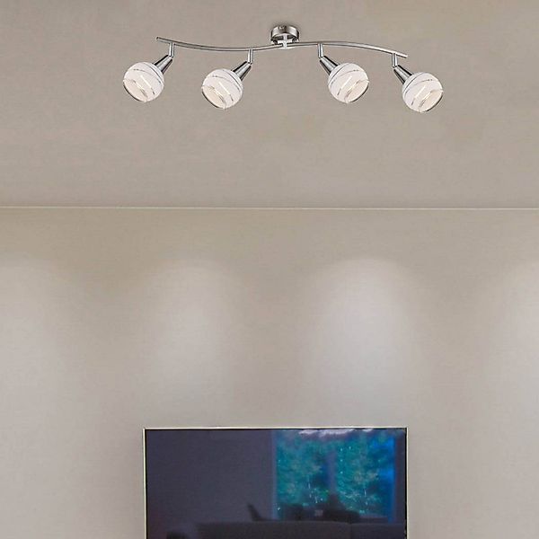 GLOBO LIGHTING Deckenleuchte »ELLIOTT«, Leuchtmittel E14   LED wechselbar, günstig online kaufen